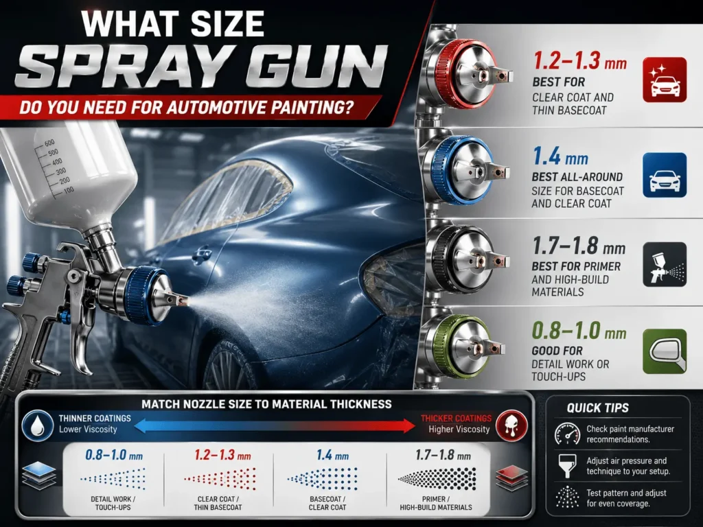 What Size Spray Gun Do You Need for Automotive Painting